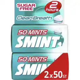 Albert Heijn Smint Clean breath intense mint 2-pack aanbieding