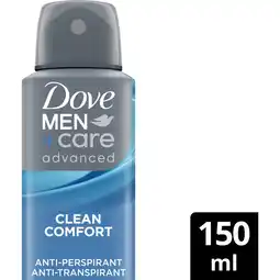 Albert Heijn Dove Men+care clean comfort deodorant spray aanbieding