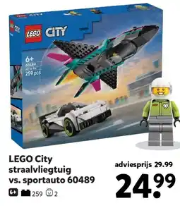 Intertoys LEGO City straalvliegtuig vs. sportauto 60489 aanbieding