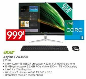 Selexion Acer aspire c24-1650 i55191 aanbieding