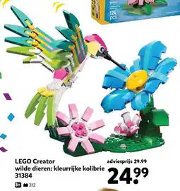 Intertoys LEGO Creator wilde dieren: kleurrijke kolibrie 31384 aanbieding