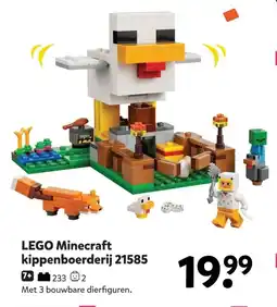 Intertoys LEGO Minecraft kippenboerderij 21585 aanbieding