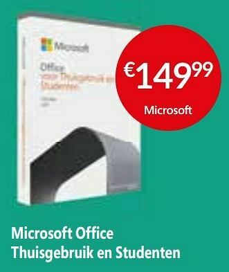 Selexion Microsoft office thuisgebruik en studenten aanbieding
