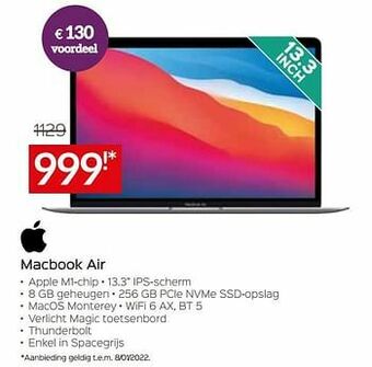 Selexion Apple macbook air aanbieding