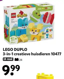 Intertoys LEGO DUPLO 3-in-1 creatieve huisdieren 10477 aanbieding