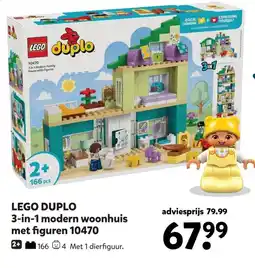 Intertoys LEGO DUPLO 3-in-1 modern woonhuis met figuren 10470 aanbieding