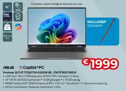 AUVA Asus Vivobook 16 FLIP TP3607SH-RJ013W-BE-ITASTP3607SHRJO aanbieding
