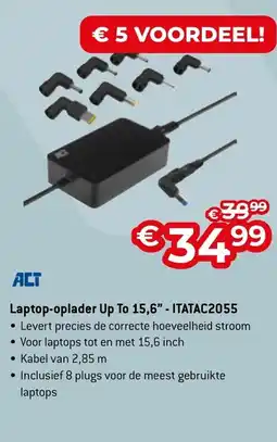 AUVA ACT Laptop-oplader Up To 15,6" - ITATAC2055 aanbieding
