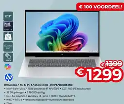 AUVA hp OmniBook 7 NG AI PC 17-DC0013NB - ITHP17DC0013NB aanbieding