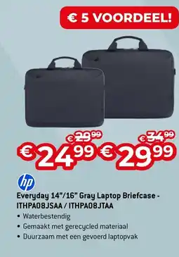 AUVA hp Everyday 14"/16" Gray Laptop Briefcase - ITHPA08JSAA/ITHPA08JTAA aanbieding