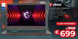 AUVA msi Thin 15 B12UC-1254BE- ITMY15B12UC1254 aanbieding