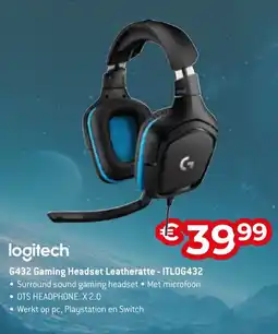 AUVA logitech G432 Gaming Headset Leatheratte - ITLOG432 aanbieding