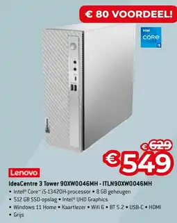 AUVA Lenovo IdeaCentre 3 Tower 90XW0046MH-ITLN90XW0046MH aanbieding