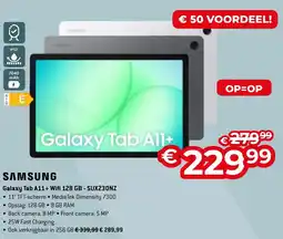 AUVA Samsung Galaxy Tab A11+ Wifi 128 GB - SUX230NZ aanbieding