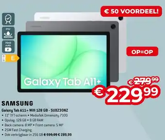 Samsung Galaxy Tab A11+ Wifi 128 GB - SUX230NZ