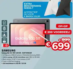 AUVA Samsung Galaxy Tab S11 Wifi 128 GB - SUX730NZAR aanbieding