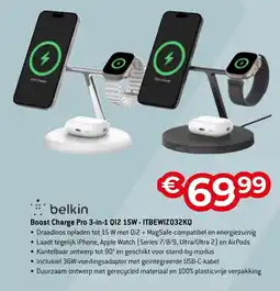 AUVA belkin Boost Charge Pro 3-in-1 Q12 15W - ITBEWIZO32KQ aanbieding