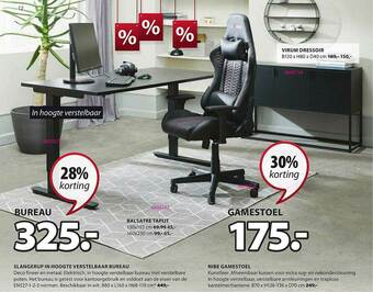 Jysk Bureau, Gamestoel aanbieding