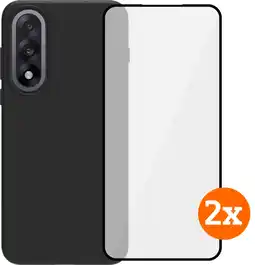 Coolblue BlueBuilt OnePlus Nord 5 Back Cover Transparant + Screenprotector Glas Duo Pack aanbieding