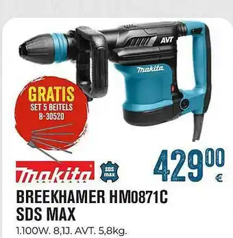 Meno Makita Breekhamer Hm0871c Sds Max aanbieding