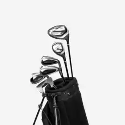 Decathlon HALVE GOLFSET MET 6 CLUBS 100 RECHTSHANDIG GRAFIET aanbieding