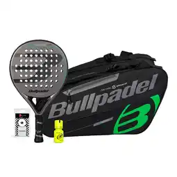 Decathlon Pack Bullpdel Game Ctr Gris Paletero Negro Dry Grip aanbieding
