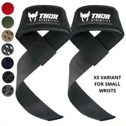Decathlon Lifting Straps - XS - Powerlifting Straps - Deadlift Straps - Zwart aanbieding