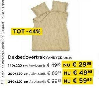 Molecule Dekbedovertrek Vandyck Katoen aanbieding