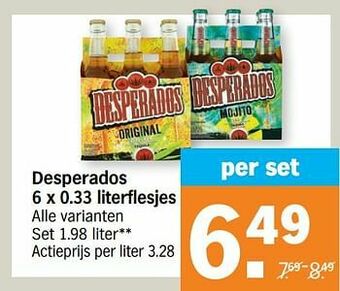 Albert Heijn Desperados aanbieding