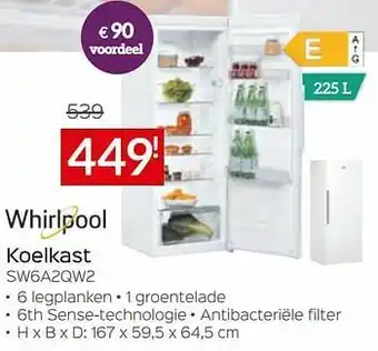 Whirlpool koelkast sw6a2qw2