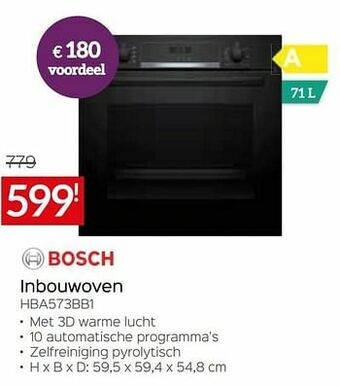Selexion Bosch inbouwoven hba573bb1 aanbieding