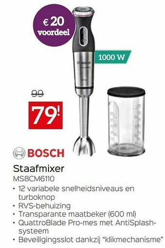 Selexion Bosch staafmixer ms8cm6110 aanbieding