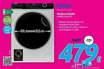 Krëfel Haier wasmachine hw80-b14979 aanbieding