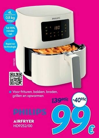 Krëfel Philips airfryer hd9252-00 aanbieding
