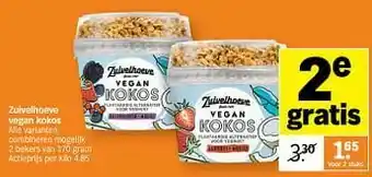 Albert Heijn Zuivelhoeve vegan kokos aanbieding