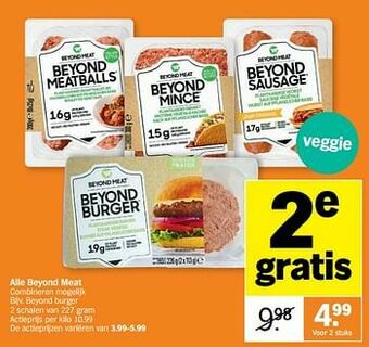 Albert Heijn Beyond burger aanbieding