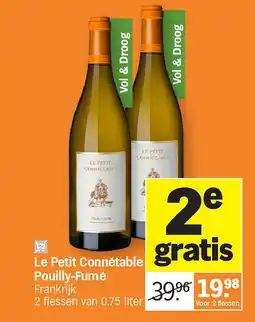 Albert Heijn Le Petit Connétable Pouilly-Fumé aanbieding