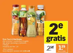 Albert Heijn Fuze Tea 0.4 literflesjes aanbieding