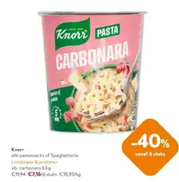 OKay Knorr carbonara 63 g aanbieding
