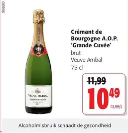 Colruyt Crémant de Bourgogne A.O.P. ‘Grande Cuvée’ aanbieding