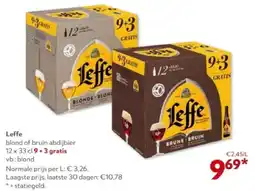 OKay Leffe blond of bruin abdijbier 12 x 33 cl 9+3 gratis aanbieding