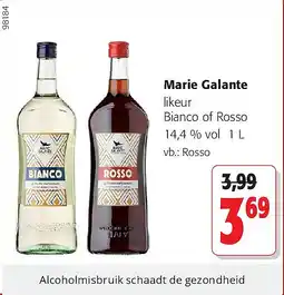 Colruyt Marie Galante likeur Bianco of Rosso 14,4 % vol 1 L aanbieding