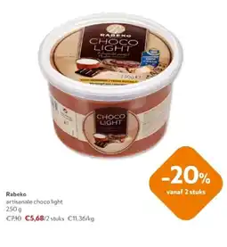 OKay Rabeko artisanale choco light 250 g aanbieding