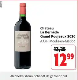 Colruyt Château La Bernède Grand Poujeaux 2020 aanbieding