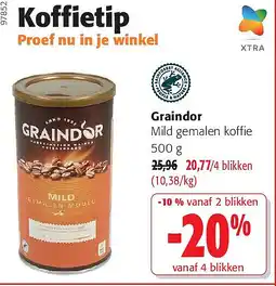 Colruyt Graindor Mild gemalen koffie 500 g aanbieding