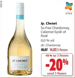 Colruyt Jp. Chenet So Free Chardonnay, Cabernet-Syrah of Rosé 0,0 % vol aanbieding