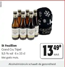 Colruyt t Feuillien Grand Cru Tripel 9,5 % vol 6 x 33 cl aanbieding