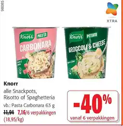 Colruyt Knorr Pasta Carbonara 63 g aanbieding
