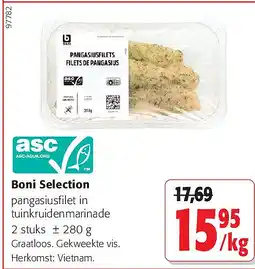 Colruyt Boni Selection pangasiusfilet in tuinkruidenmarinade aanbieding