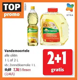 Colruyt Vandemoortele Zonnebloemolie 1 L aanbieding